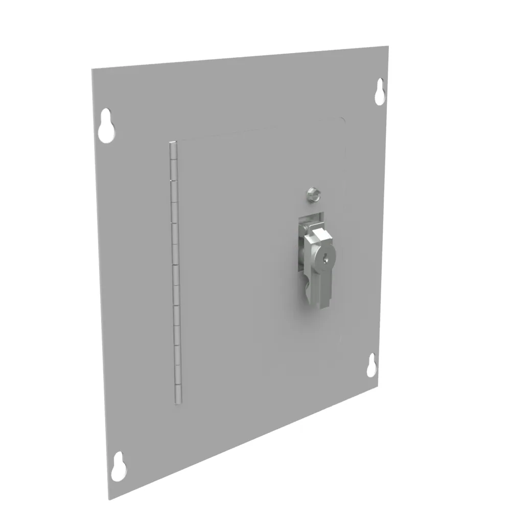 Surface Mount Cover NEMA 1 24x48 Screw Cover ANSI 61 Gray Steel