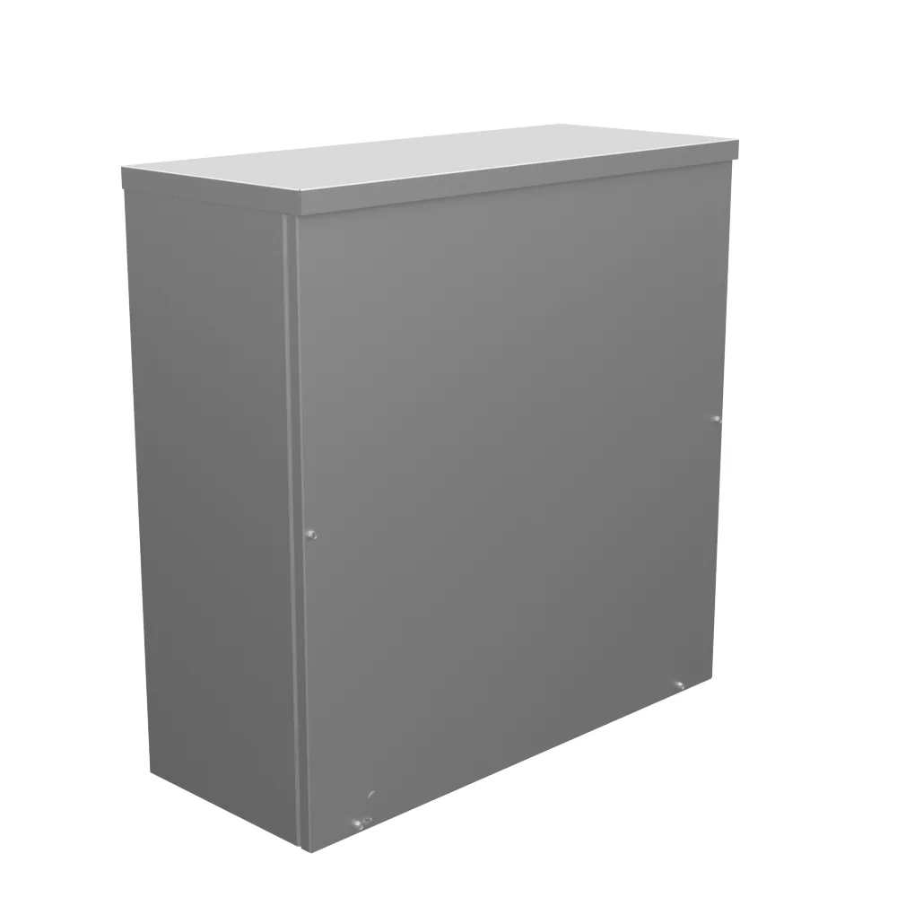 30x12x30 Screw Cover Type 3R UL Listed Steel No Knockouts No Paint Quad D Knockout for Lock Emboss Mounting Holes in Back