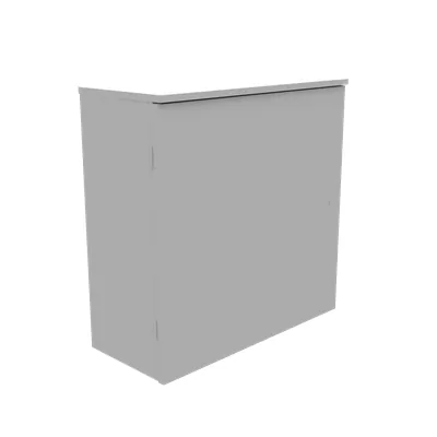 30X12X30 Telephone Cabinet UL Listed Type 3R Steel No Knockouts ANSI 61 Gray Back Panel Weld Studs Padlocking Draw Latch Quad D Knockout for Lock
