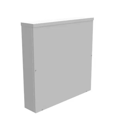 30x6x30 Screw Cover Type 3R UL Listed Steel No Knockouts ANSI 61 Gray Quad D Knockout for Lock Emboss Mounting Holes in Back