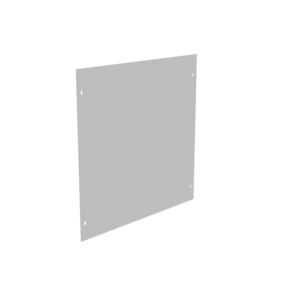 Blank Flush Cover Type 1 30x30 Screw Cover ANSI 61 Gray Steel Flange 3/4 Inch on All Sides