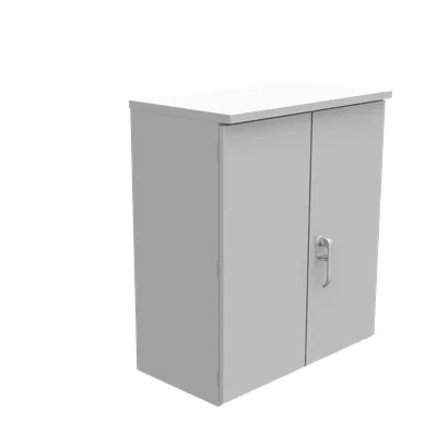 35x15x30 Hinge Cover Type 3R UL Listed Steel No Knockouts ANSI 61 Gray Lift Off Hinges Double Door Handle on Right Padlocking 3PT Handle Drip Shield