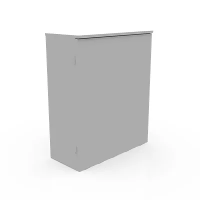 36X12X30 Telephone Cabinet UL Listed Type 3R Steel No Knockouts ANSI 61 Gray Back Panel Weld Studs Padlocking Draw Latch Quad D Knockout for Lock