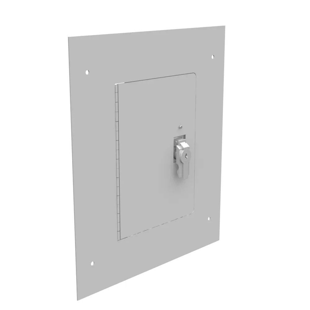 Tapa Montaje Empotrado NEMA 1 30x36 Tapa Atornillada Acero Gris ANSI 61
