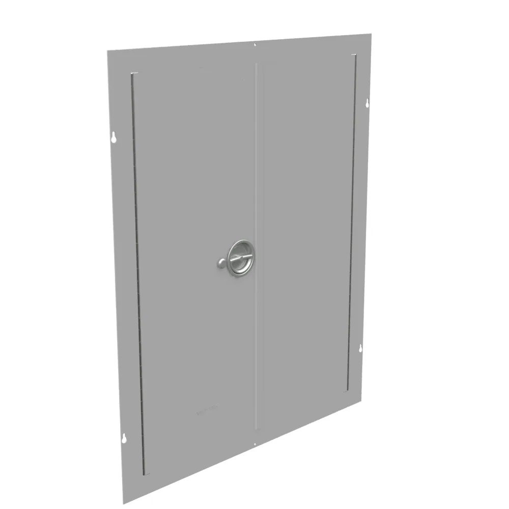 Surface Mount Cover Type 1 30x36 Screw Cover ANSI 61 Gray Steel Hinged Door Keylocking Slam Latch