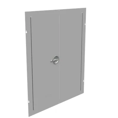 Surface Mount Cover Type 1 30x36 Screw Cover ANSI 61 Gray Steel Hinged Door Keylocking Slam Latch