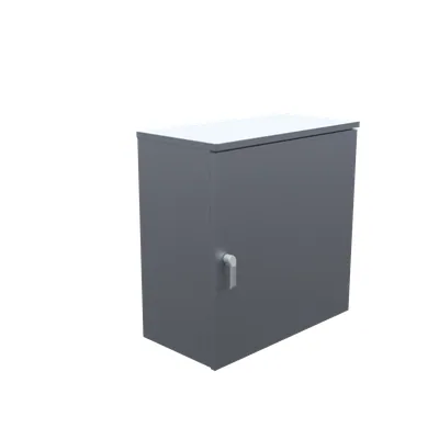 32X15X32 Telephone Cabinet UL Listed Type 3R Aluminum No Knockouts No Paint Back Panel Weld Studs Padlocking Draw Latch Quad D Knockout for Lock