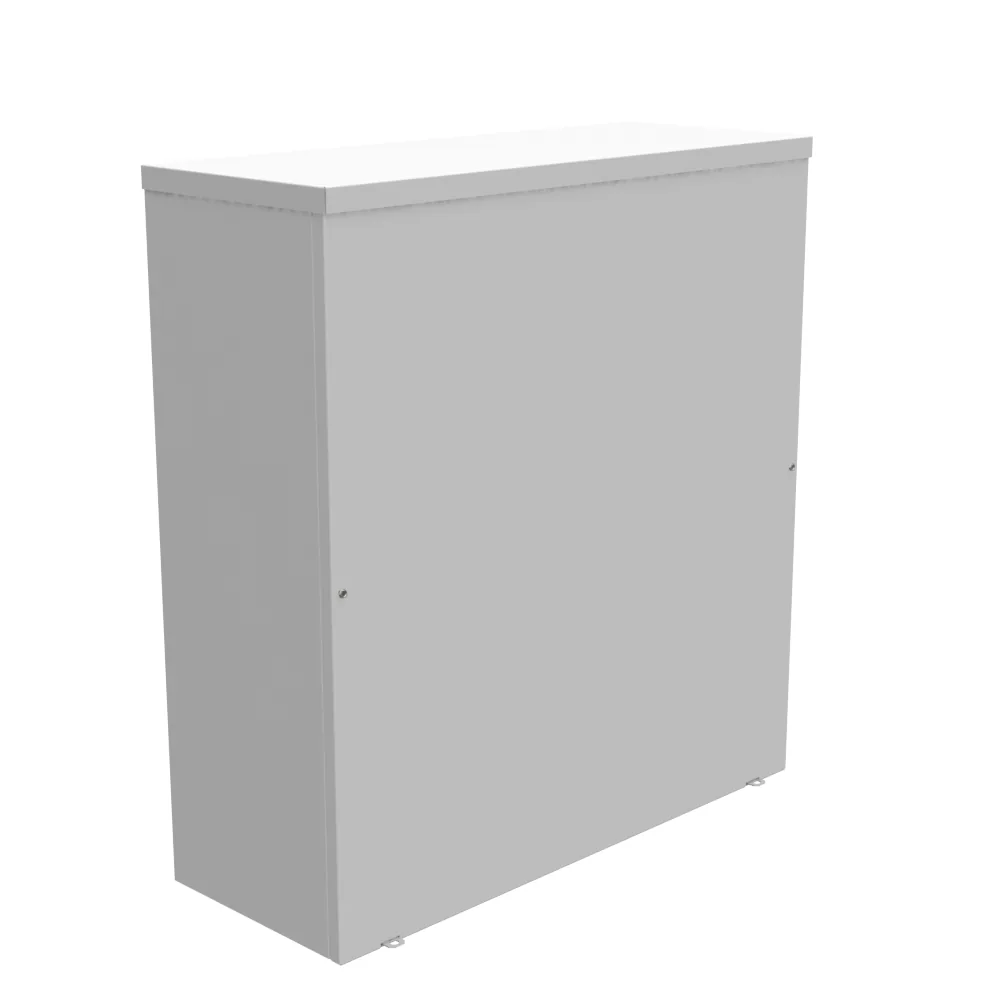 Tapa atornillada 34X12X32 Listado UL Tipo 3R Aluminio Troqueles Gris ANSI 61 Provisión para candado Asas de levantamiento Bastidor instalado