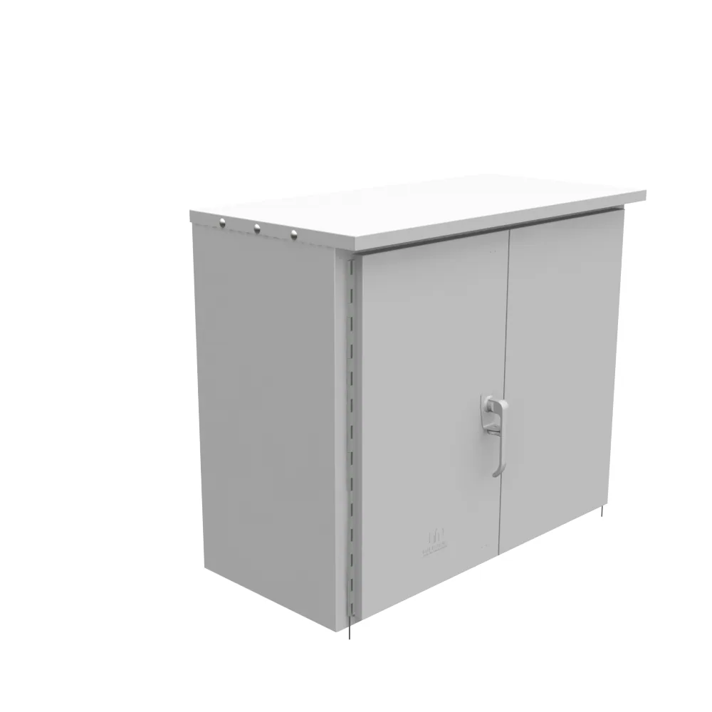30x16x36 Hinge Cover Type 3R Steel No Knockouts ANSI 61 Gray Double Doors Padlocking 3PT Handle Back Panel Weld Studs Drip Shield No Center Post