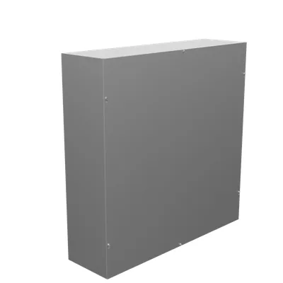 36X10X36 Screw Cover UL Listed Type 1 Steel No Knockouts No Paint Blank Cover Installed