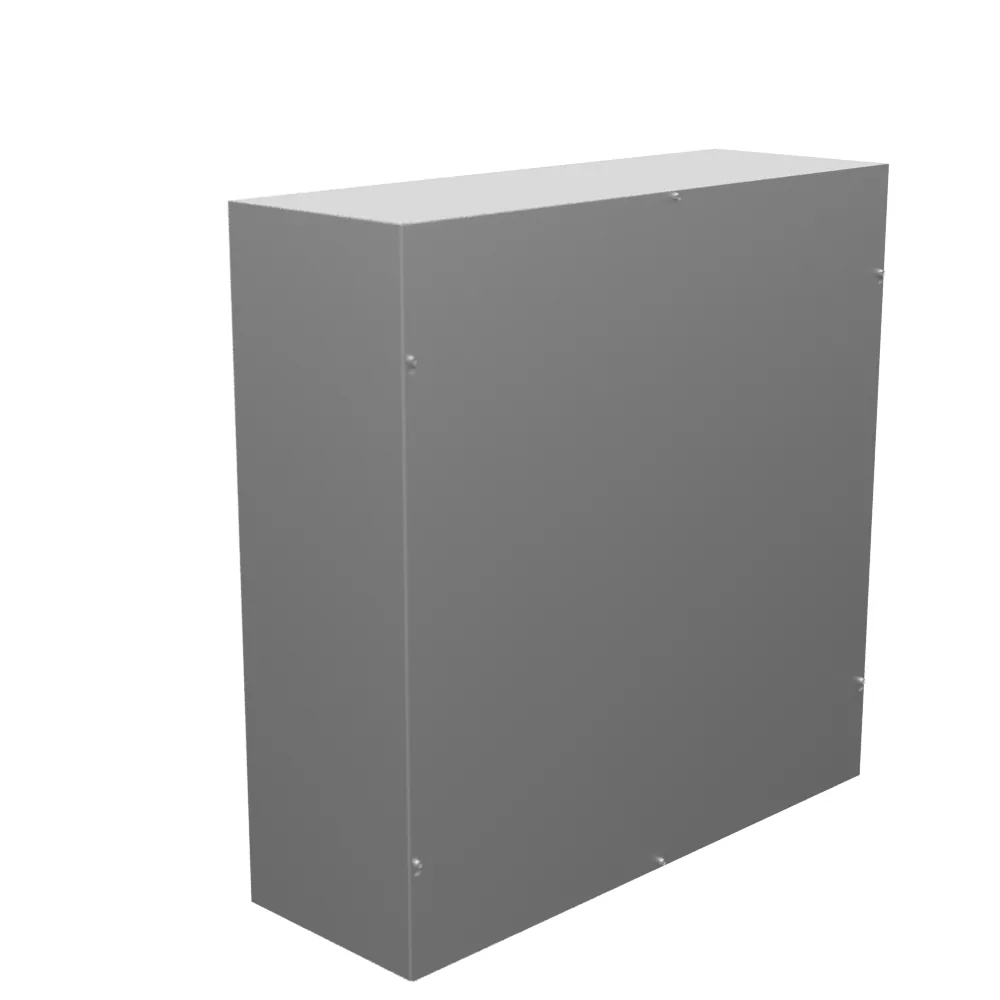 36X12X36 Screw Cover UL Listed Type 1 Steel No Knockouts No Paint Blank Cover Installed