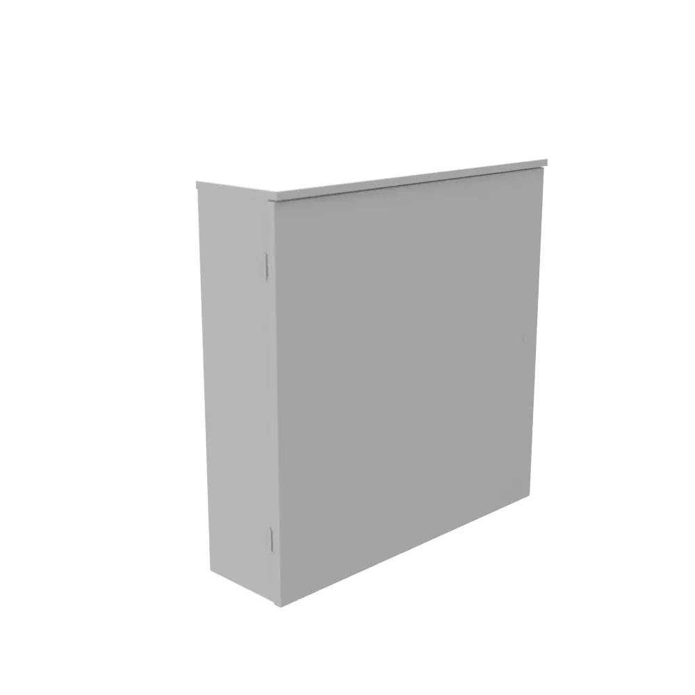 Hinge Cover NEMA 3R Steel Knockouts ANSI 61 Gray Quad D Knockout for Lock Padlocking Draw Latch
