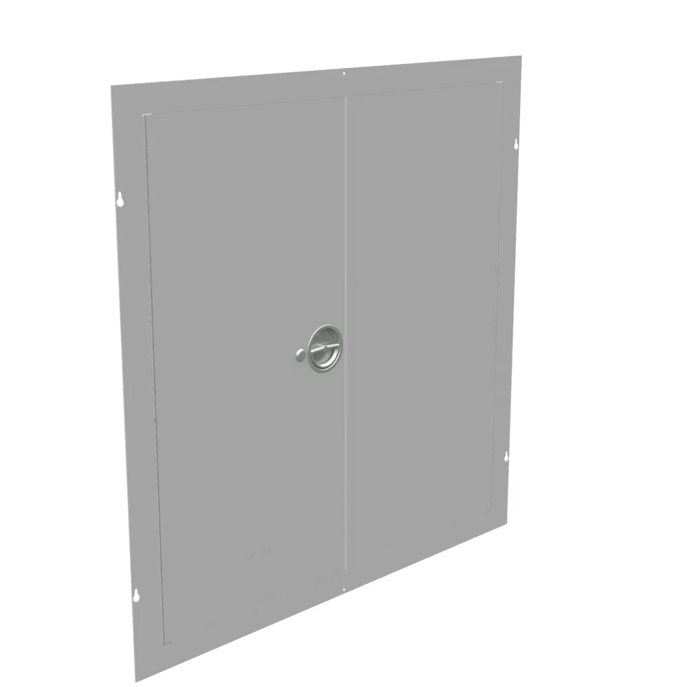 Surface Mount Cover Type 1 36x36 Screw Cover ANSI 61 Gray Steel Hinged Door Keylocking Slam Latch