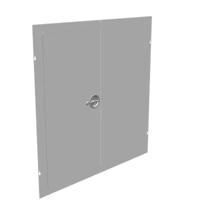 Surface Mount Cover Type 1 36x36 Screw Cover ANSI 61 Gray Steel Hinged Door Keylocking Slam Latch