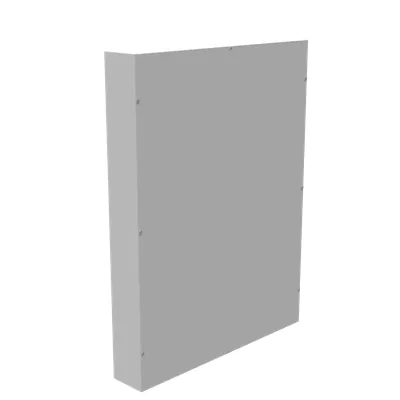 48x6x36 Screw Cover Type 1 UL Listed Steel No Knockouts ANSI 61 Gray Cover with Teardrop Slots Mounting Holes in Back