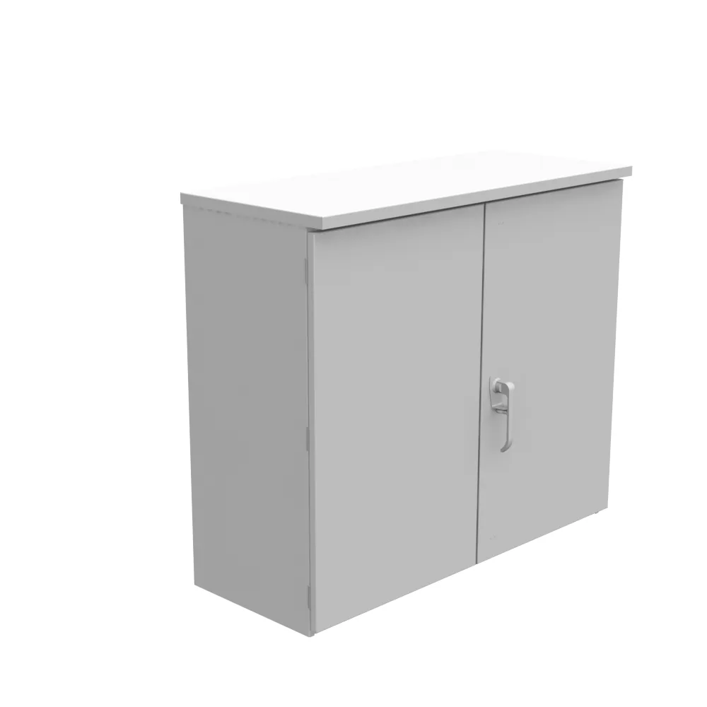35x15x40 Hinge Cover Type 3R UL Listed Steel No Knockouts ANSI 61 Gray Lift Off Hinges Double Doors Handle on Right Padlocking 3PT Handle Drip Shield