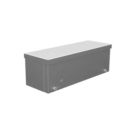 4X12X4 Screw Cover Wireway UL Listed Type 3R Steel No Knockouts No Paint Quad D Knockout for Lock