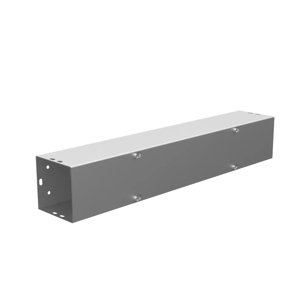 4X24X4 Screw Cover Wireway UL Listed Type 1 Steel No Knockouts No Paint