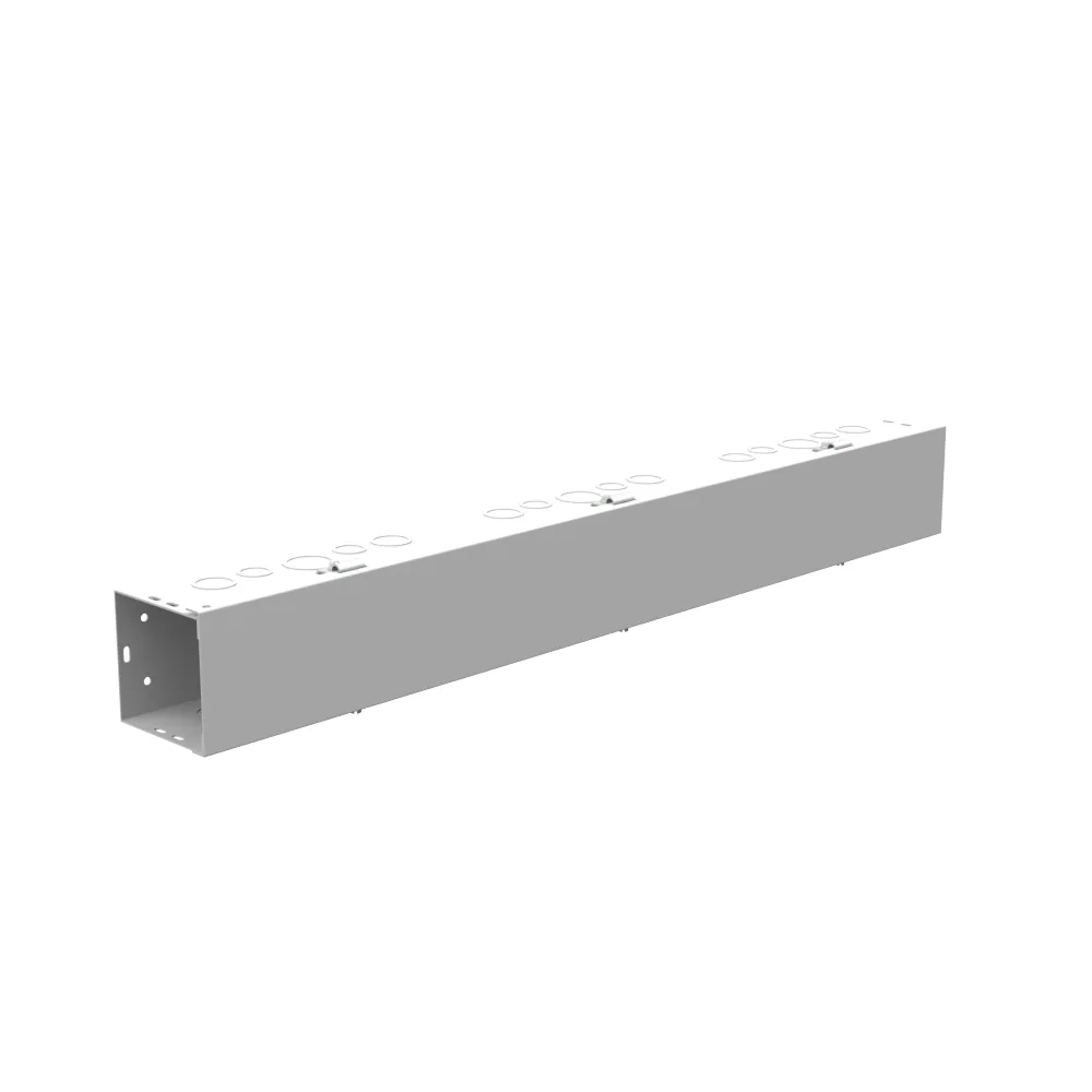 4x36x4 Hinge Cover Gutter Type 1 UL Listed Steel Knockouts ANSI 61 Gray