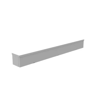 4X36X4 Screw Cover Wireway UL Listed Type 3R Steel Knockouts ANSI 61 Gray Quad D Knockout for Lock