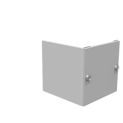 4X4X4 Screw Cover UL Listed Type 1 Steel No Knockouts ANSI 61 Gray Blank Cover Installed