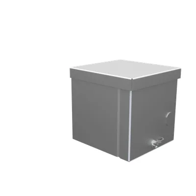 4x4x4 Screw Cover Type 3R UL Listed Steel No Knockouts No Paint Quad D Knockout for Lock Emboss Mounting Holes in Back