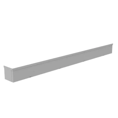 4X48X4 Screw Cover Wireway UL Listed Type 3R Steel No Knockouts ANSI 61 Gray Quad D Knockout for Lock