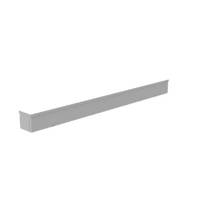 4X48X4 Screw Cover Wireway UL Listed Type 3R Steel Knockouts ANSI 61 Gray Quad D Knockout for Lock