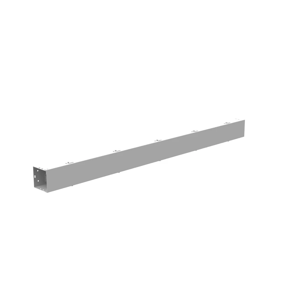 Ducto Cuadrado 4X60X4 Tapa Embisagrada Listado UL Tipo 1 Acero Sin Troqueles Gris ANSI 61