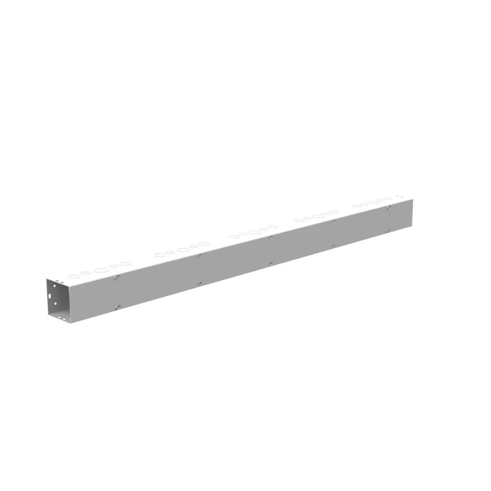 4X60X4 Screw Cover Wireway UL Listed Type 1 Steel Knockouts ANSI 61 Gray