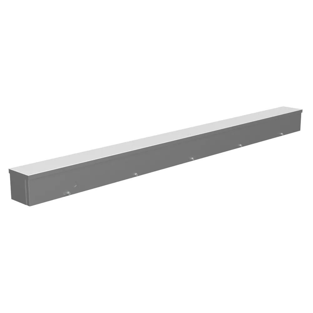 4x60x4 Screw Cover Wireway Type 3R UL Listed Steel No Knockouts No Paint Quad D Knockout for Lock Emboss Mounting Holes in Back