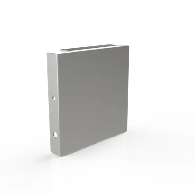 Wireway End Type 1 4x4 Screw Cover No Paint Steel No Knockouts