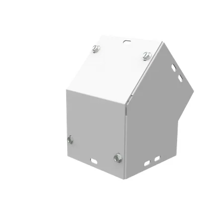 Wireway Elbow 45 Side Access Type 1 4x4 Screw Cover ANSI 61 Gray Steel No Knockouts