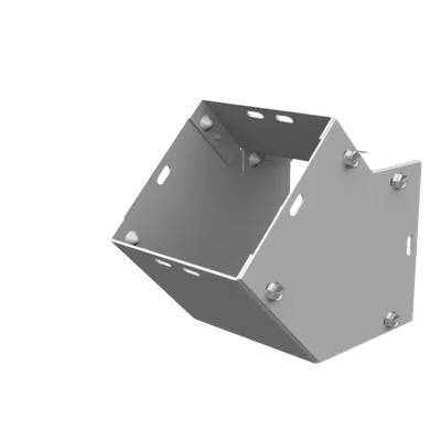 Wireway Elbow 45 Top Access Type 1 4x4 Screw Cover ANSI 61 Gray Steel No Knockouts
