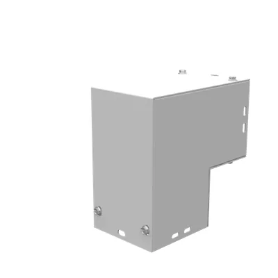 Wireway Elbow 90 Side Access Type 1 4x4 Screw Cover ANSI 61 Gray Steel No Knockouts