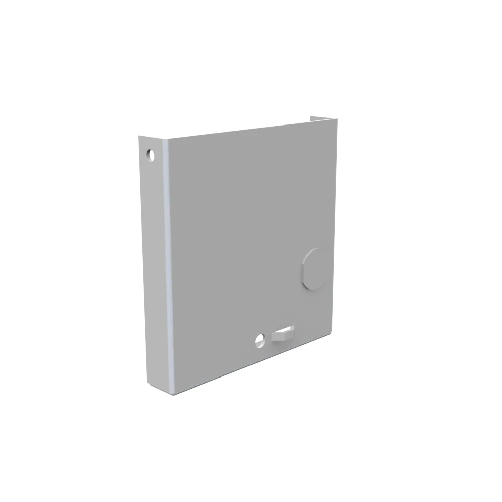Tapa Frontal Tipo 3R No Listada UL 4x4 Tapa Atornillada Acero Gris ANSI 61
