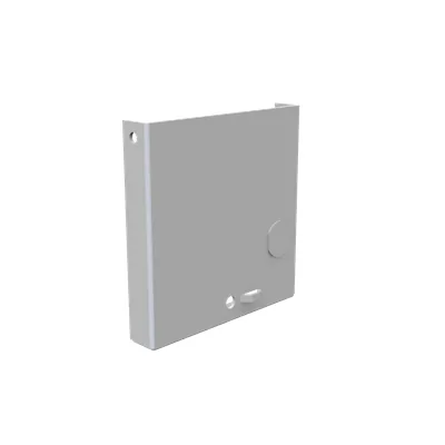 Front Cover Type 3R Non-UL Listed 4x4 Screw Cover ANSI 61 Gray Steel