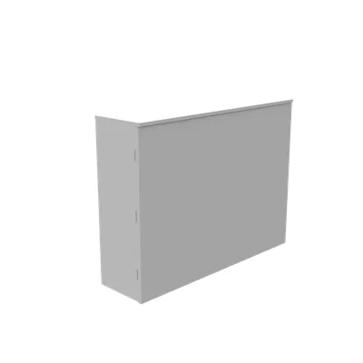36X12X48 Telephone Cabinet UL Listed Type 3R Steel No Knockouts ANSI 61 Gray Back Panel Weld Studs Padlocking Draw Latch Quad D Knockout for Lock