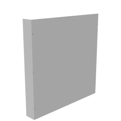 48x6x48 Screw Cover Type 1 UL Listed Steel No Knockouts ANSI 61 Gray Cover with Teardrop Slots Mounting Holes in Back