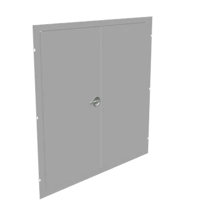 Surface Mount Cover Type 1 48x48 Screw Cover ANSI 61 Gray Steel Hinged Door Keylocking Slam Latch