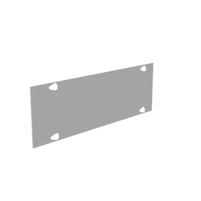 Wireway Cover Type 1 4x12 Screw Cover ANSI 61 Gray Steel Replacement Cover No Knockouts