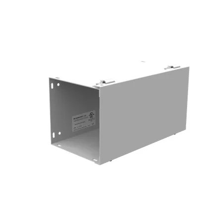 6X12X6 Hinge Cover Wireway UL Listed Type 1 Steel No Knockouts ANSI 61 Gray
