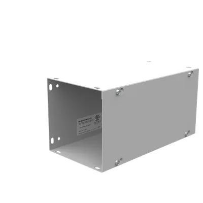 6X12X6 Screw Cover Wireway UL Listed Type 1 Steel No Knockouts No Knockouts ANSI 61 Gray