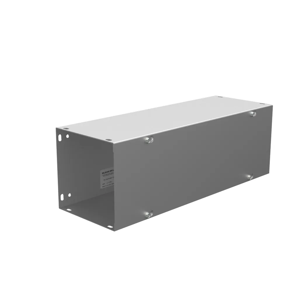 6x18x6 Screw Cover Wireway Type 1 UL Listed Steel No Knockouts No Paint