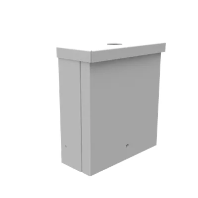Screw Cover NEMA 3R Steel Knockouts ANSI 61 Gray Padlocking Provision No Shrink Wrap