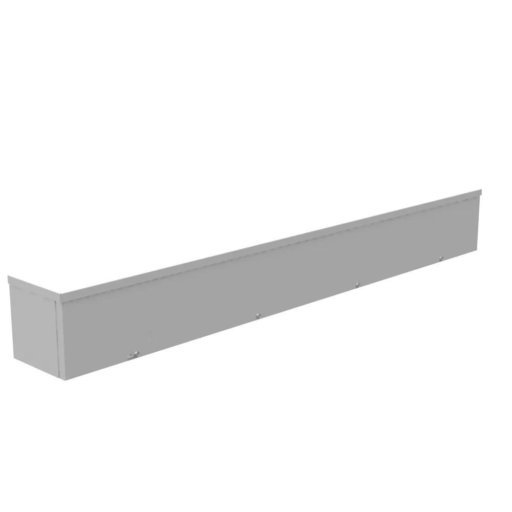 Tapa Atornillada Ducto Cuadrado NEMA 3R Acero sin Troqueles Gris ANSI 61