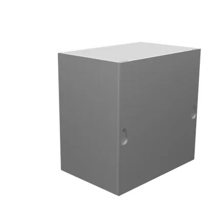 6X4X6 Screw Cover UL Listed Type 1 Steel No Knockouts No Paint Blank Cover Installed