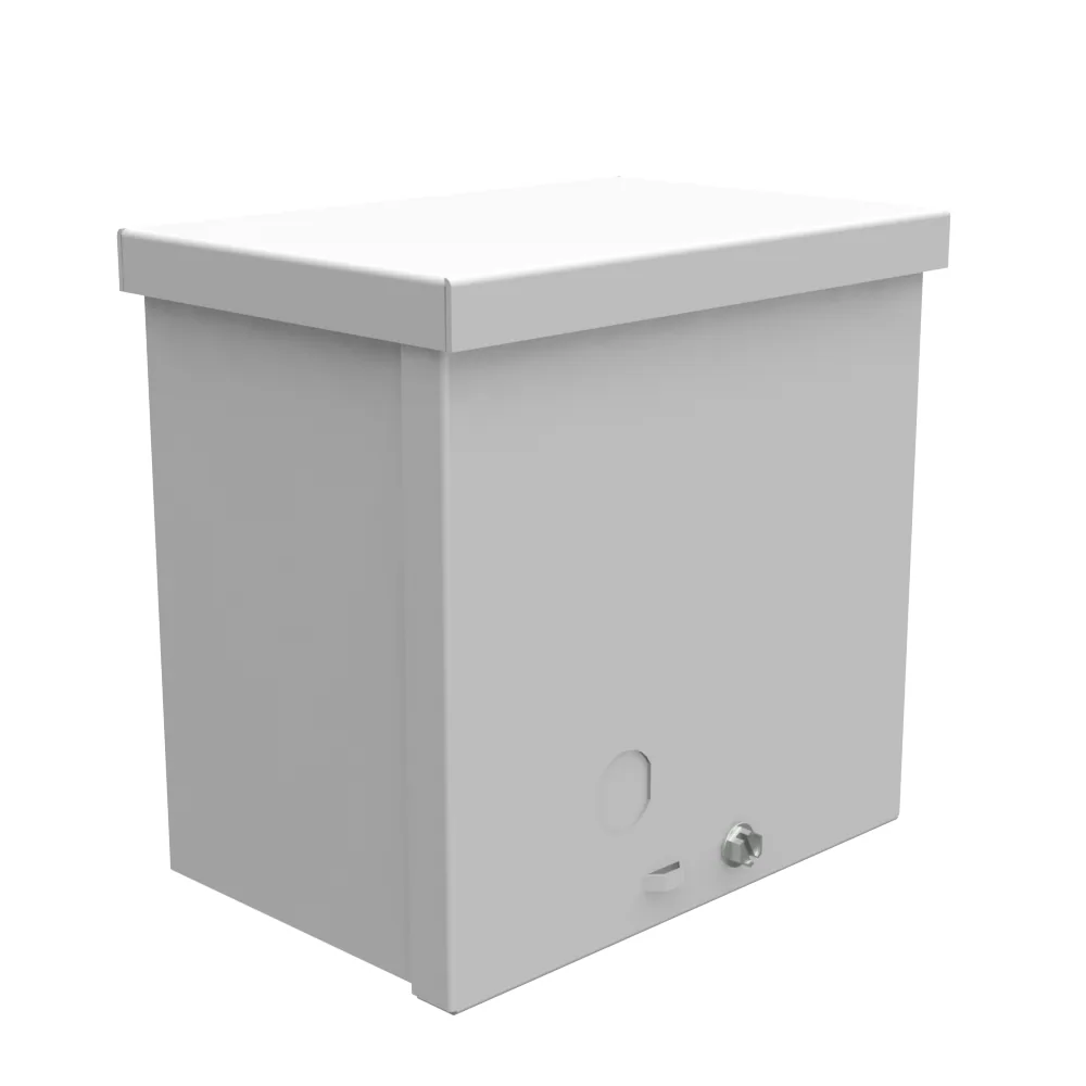 6X4X6 Tapa Atornillada Listada UL Tipo 3R Acero Troqueles Gris ANSI 61 Troquel Quad D para Candado