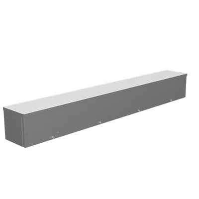 6X48X6 Screw Cover Wireway UL Listed Type 3R Steel No Knockouts No Paint Quad D Knockout for Lock