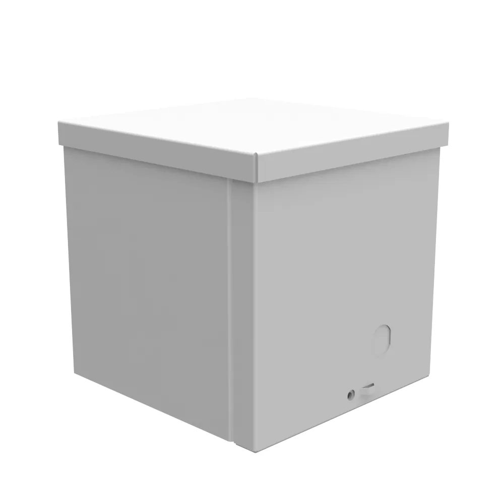 Gabinete 6X6X6 con Tapa Atornillada UL Listed Tipo 3R Acero Troqueles Gris ANSI 61 Troquel Quad D para Candado
